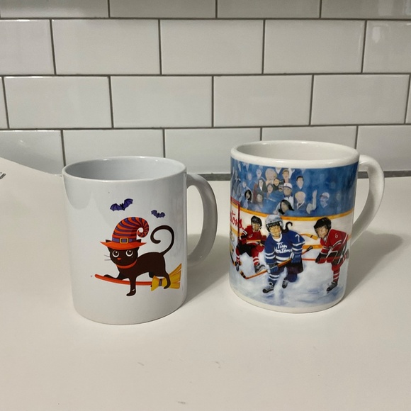 Tim Hortons Coffee Mugs Winning Goal Collector Series 002 & Halloween Cat Mug - Picture 2 of 6